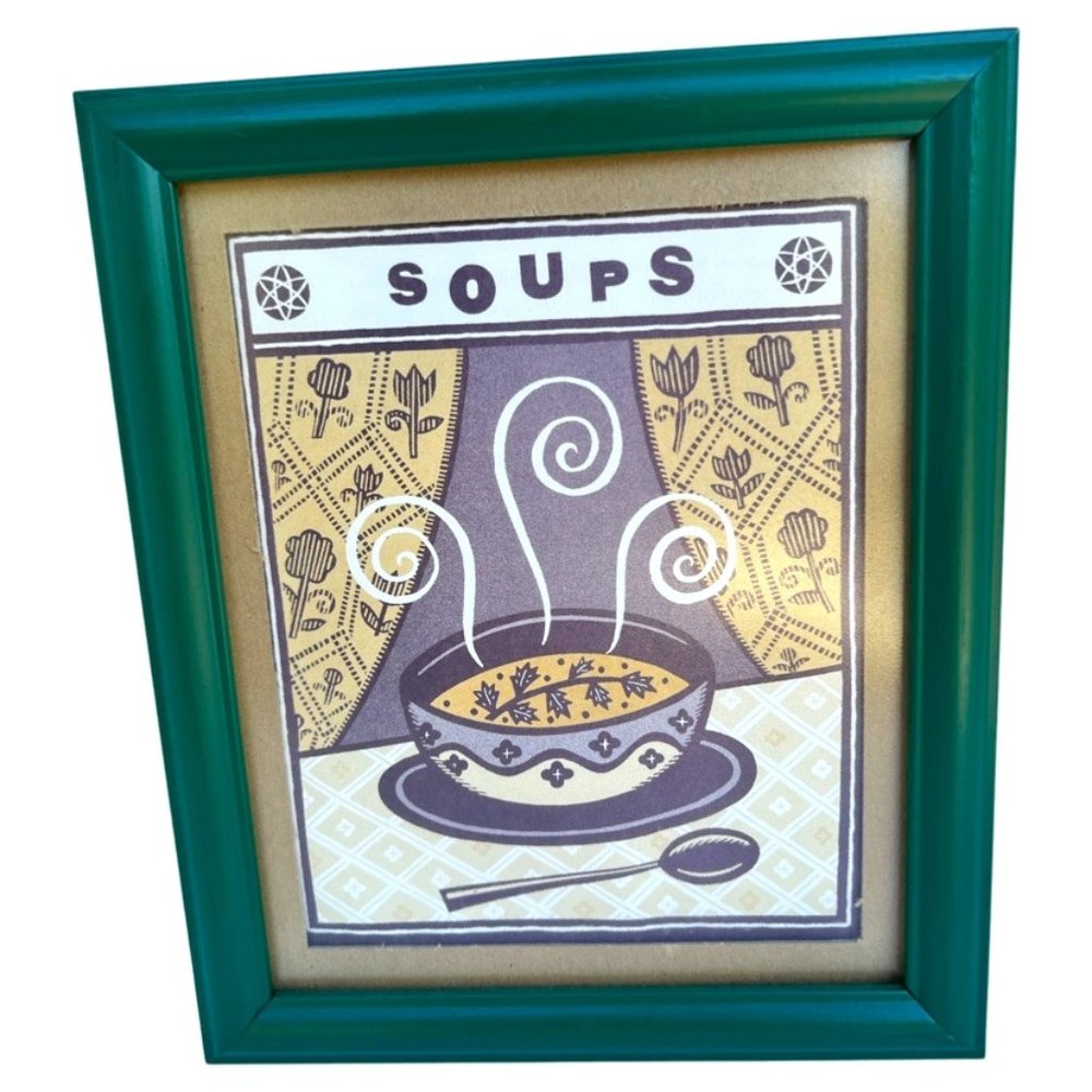 🌸6/$20🌸 Framed “Soups” Print